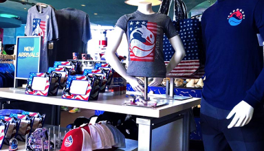 Patriotic merchandise at SeaWorld Orlando