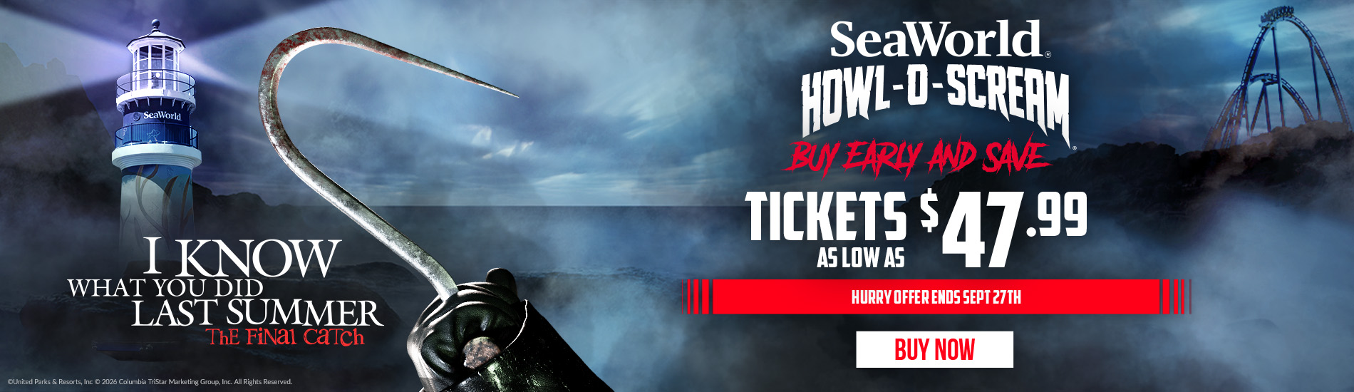 Buy Early and Save Tickets as low as $47.99