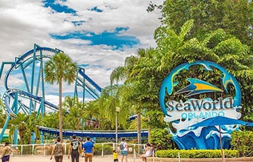 SeaWorld Orlando Park Entrance Sign