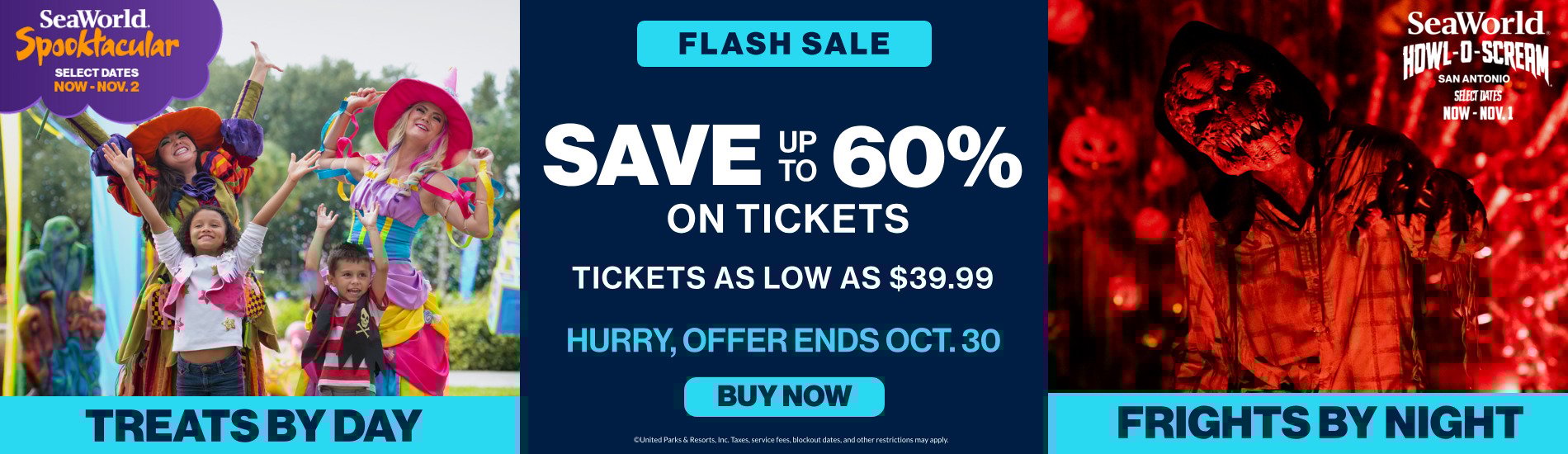 Save up to 60% on Tickets