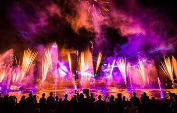 SeaWorld Orlando Electric Ocean Event Fireworks