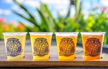 Beer Flight at Seaworld Seven Seas Food Festival