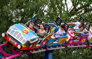 Super Grover's Box Car Derby at Sesame Street Land at SeaWorld Orlando