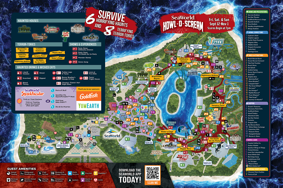 Map of Busch Gardens Tampa Bay