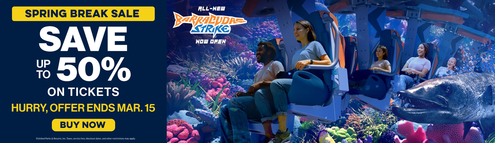 Save up to 50% on Tickets