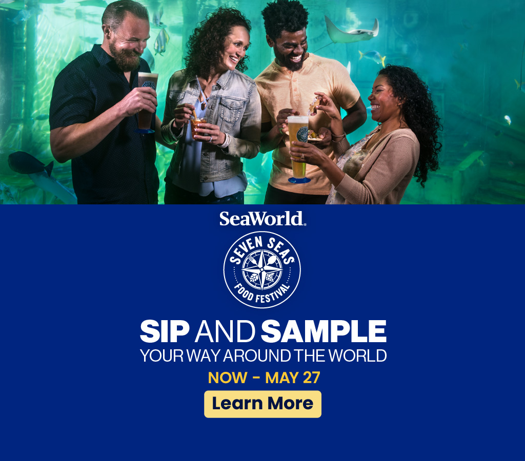 SeaWorld Seven Seas Food Festival: Sip and Sample your way around the world! Now through May 27