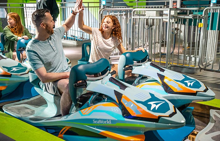 Rescue Arctic roller coaster at SeaWorld San Diego