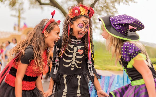 Costumed children at SeaWorld Spooktacular